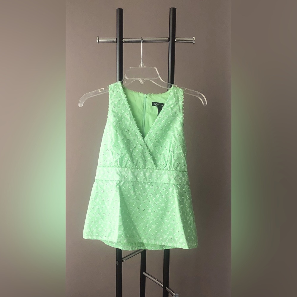 INC Sleeveless Mint Top